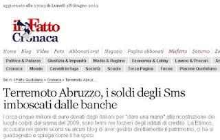 Terremoto Abruzzo: che fine hanno fatto i 5 milioni di euro donati dagli italiani via SMS?