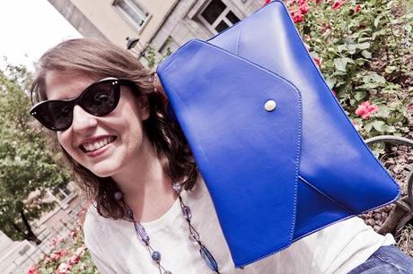 Oasàp online shop: my oversized clutch bag in deep blue