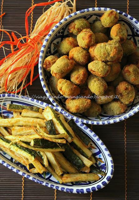 OLIVE ASCOLANE (A MODO MIO) E FRITTO DI ZUCCHINE