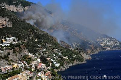 INCENDIO A POSITANO