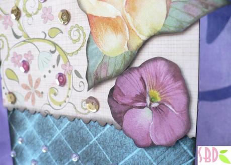 Tecnica Scrapbooking: Card Trapunta shabby - Shabby Quilt Card