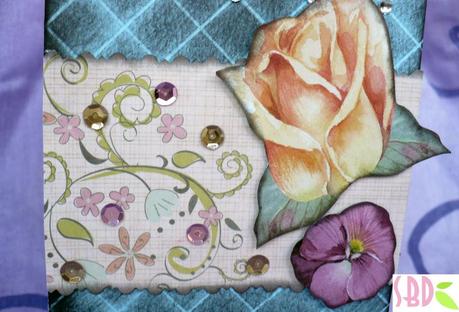 Tecnica Scrapbooking: Card Trapunta shabby - Shabby Quilt Card