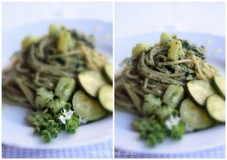 Pasta al pesto per festeggiare, invece di una torta!