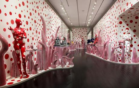 Louis Vuitton and Yayoi Kusama concept store in Soho, New York.