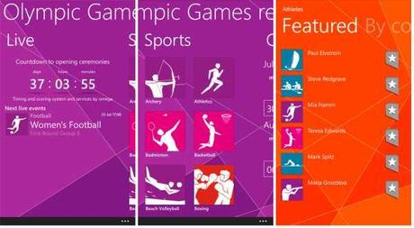 Olimpiadi 2012 Su Windows Phone Nokia Lumia 900, Lumia 800, Lumia 710, Lumia 610