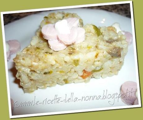 Risotto freddo alle verdure con prosciutto cotto e maionese (8)