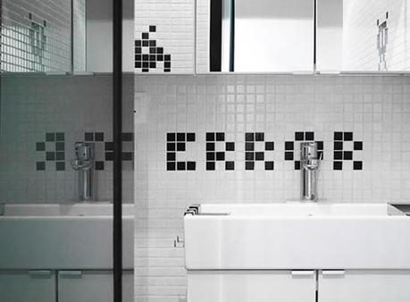 Il bagno di Space Invaders