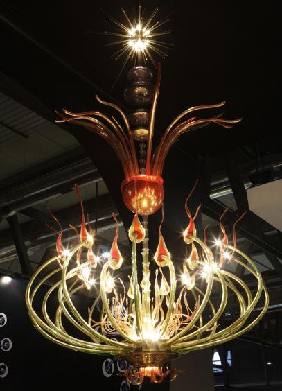 Lampadario di lusso vetro murano Fenice DE MAJO