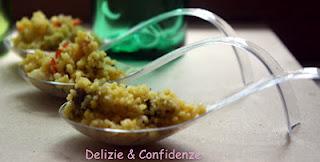 Cous cous freddo con verdure allo zafferano e ginger