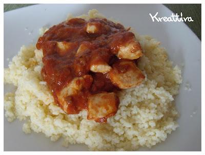 Cous cous con sugo ai porcini e pollo