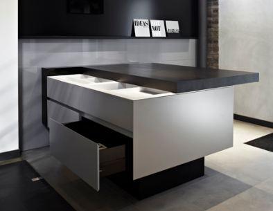 Sliding Desk arredo minimal reception