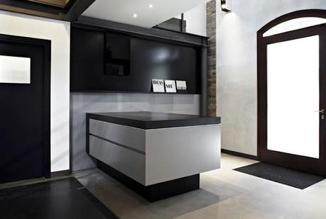 Sliding Desk arredo minimal reception