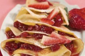 Crèpes alle fragole