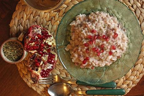 Benvenuti nella mia Cicina! # Risotto alla Melagrana e Pancetta