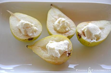 Pere con il formaggio - Pears with cheese