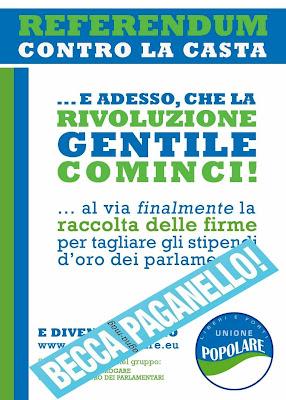 La farsa del referendum anti casta e i paganelli