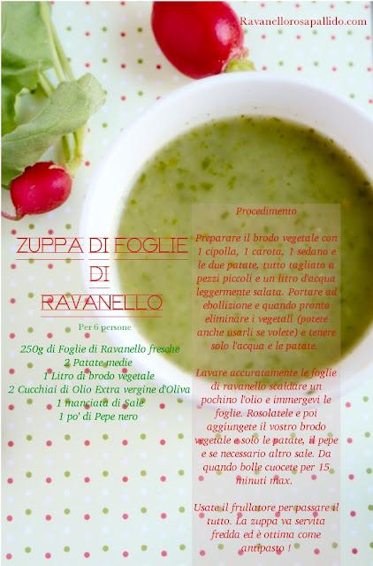 Zuppa estiva con foglie di Ravanello - Love for green food