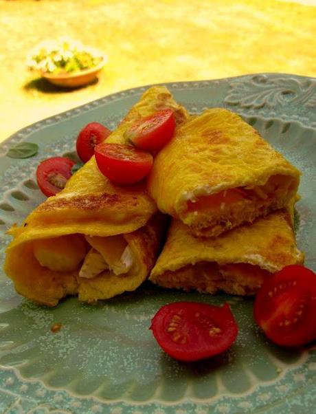 OMELETTE CON BRIE E NOCI