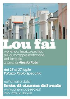 Festa di Cinema del Reale: Lou fai workshop su autorappresentazione del territorio