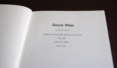 Ancrene Wisse, prima edizione inglese 1962