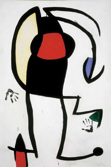 una immagine di Joan Mirò Femme dans la rue 1973 620x930 su Joan Miró a Maiorca: un Ritorno alle Origini