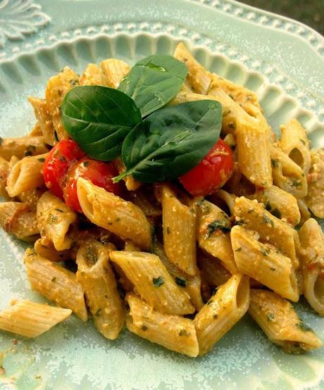 PENNETTE AL PESTO DI POMODORI SECCHI