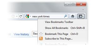 Bookmarks Button screenshot