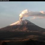 Webcam image Popocatepetl this morning, Mexico