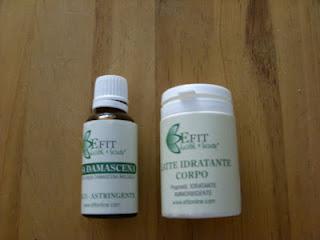 EFIT: TONICO ASTRINGENTE E LATTE CORPO