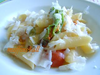 Pasta risottata con fiori di zucchina e stimmi di zafferano