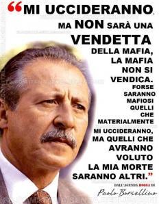 Una profezia di Paolo Borsellino