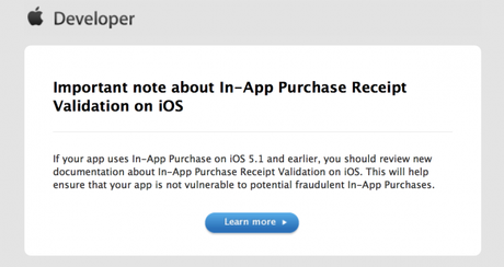 Apple insegna agli sviluppatori come risolvere il bug delle app-purchase