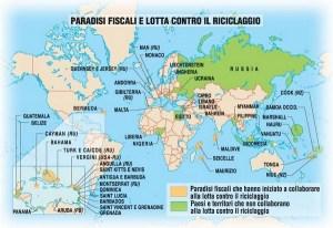 Nei paradisi fiscali si trova un tesoro pari alla somma dei Pil di Usa e Giappone (17.200 miliardi di euro)