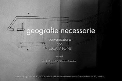geografie necessarie - conversazione con Luca Vitone