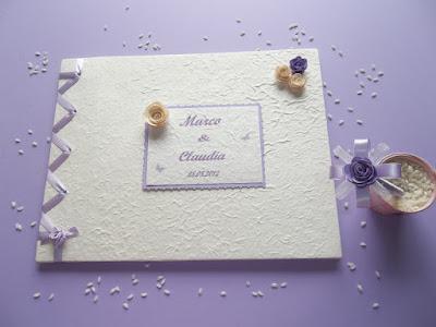 Guestbook per matrimonio con rose!