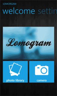 Lomogram è un'applicazione per i device Windows Phone che consente di applicare filtri alle foto scattate e a quelle presenti nell’hub foto.