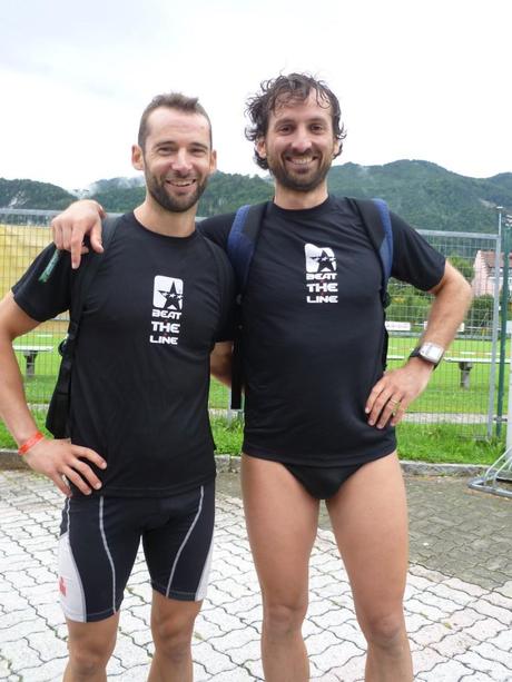Marco Caggiati e Boni Davide arrivo Triathlon 111 Kufstein 2012