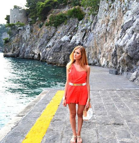 Orange Playsuit