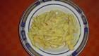 Penne panna, gamberi e zafferano