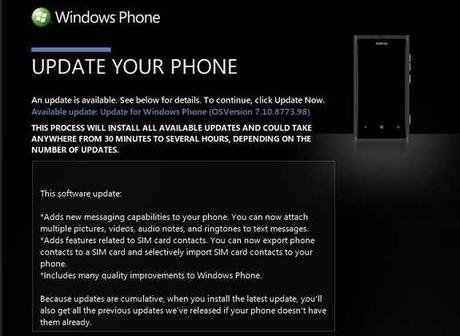 Guida : Come forzare aggiornamento Windows Phone Tango su Nokia Lumia 800, Lumia 710