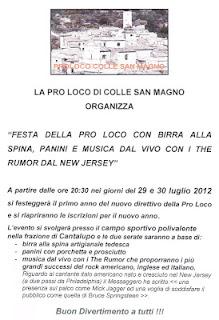 Colle San Magno, Festa della Birra.