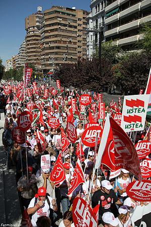 Català: Vaga General 29-S a Granada.