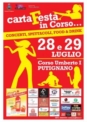 CartaFesta in Corso – concerti, spettacoli, food & drink a Putignano