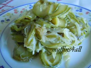 Zucchine spadellate con cipollotto (tanto!) e origano freschi