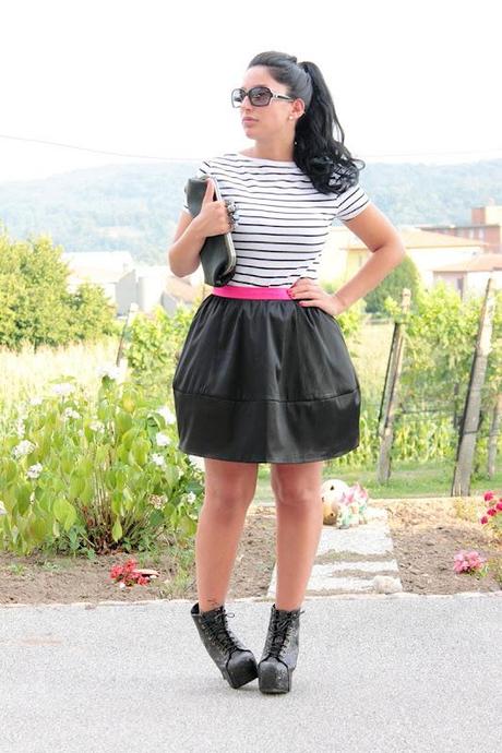 Outfit: Jeffrey Campbell et les lignes