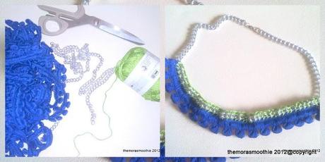 Fashion DIY necklace with trimmings