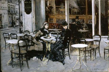 Boldini, Conversazione al caffè