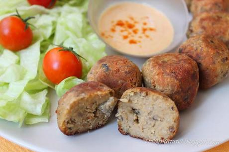 Polpette di melanzane e ceci