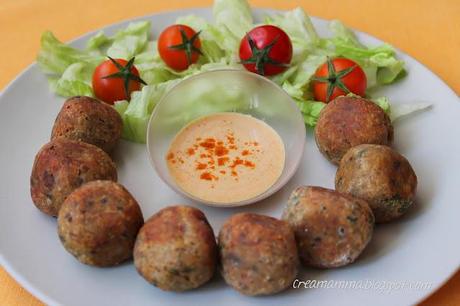 Polpette di melanzane e ceci