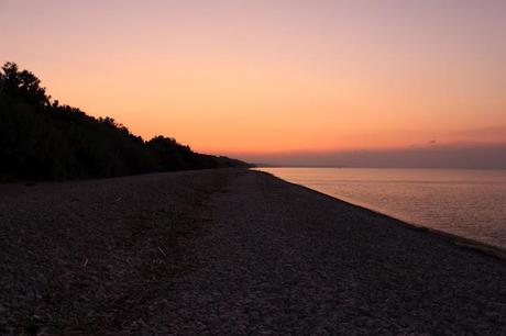 Gold and silver nuances - Sunset at Punta Aderci